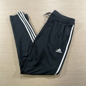 Adidas Trio Athletic Pants Black Climacool Zipper Pockets Men's Size M Soccer